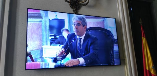 Francesc Homs declarando en el Tribunal Supremo hace un año