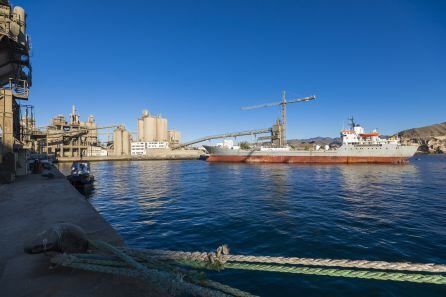 Muelle industrial de la cementera de El Pajar. 