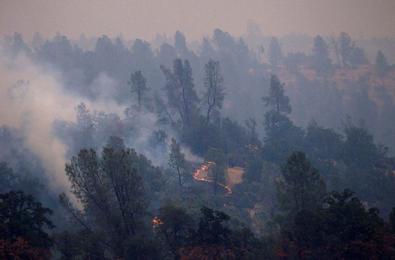 The Carr Fire burns west of Redding, California, U.S. July 28, 2018.  