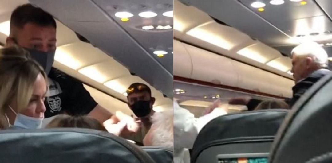 Imágenes de la pelea en un avión de EasyJet