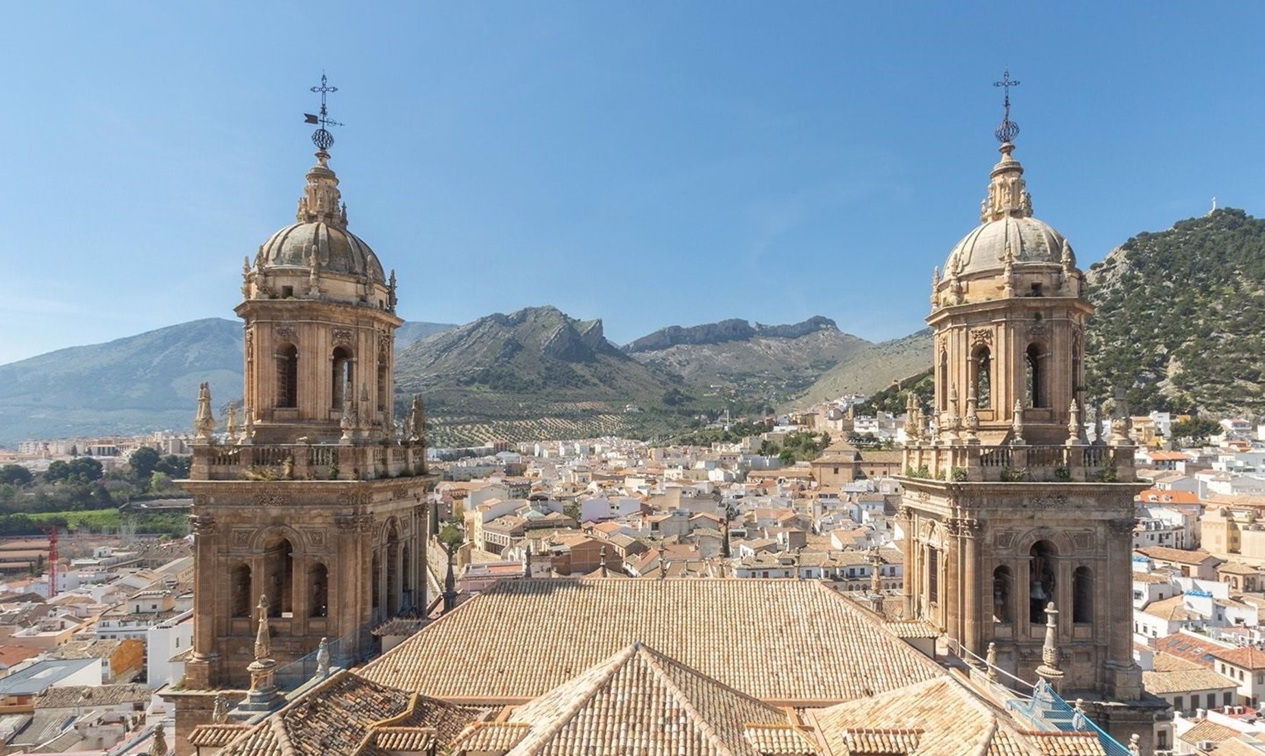 Vista aérea de la Catedral de Jaén.