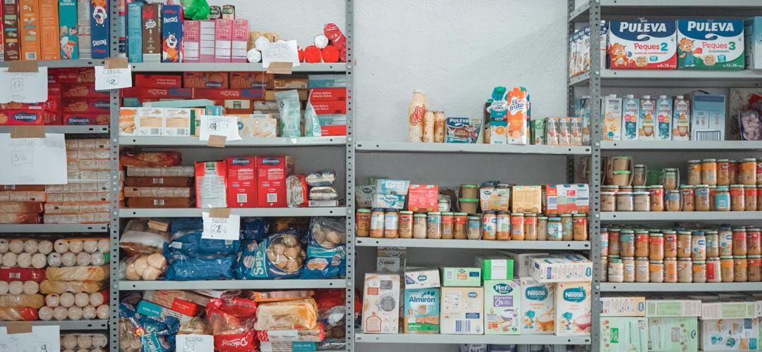 Estanterías de alimentos