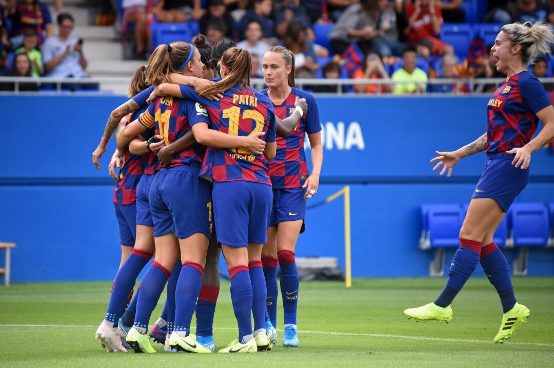 El Barcelona femenino, en un partido de la Primera Iberdrola.