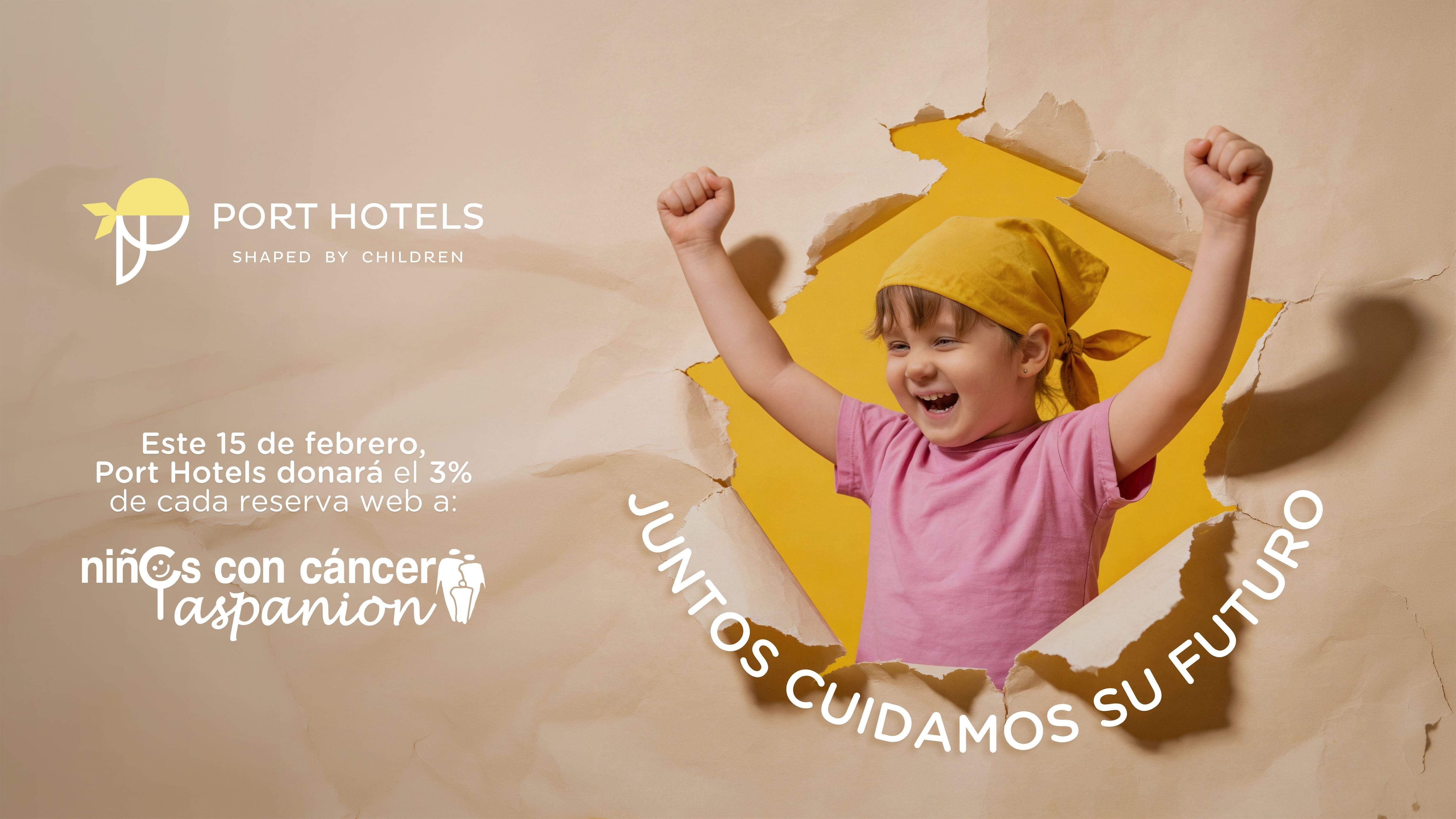 Port Hotels donará el 3% de cada reserva web a ASPANION