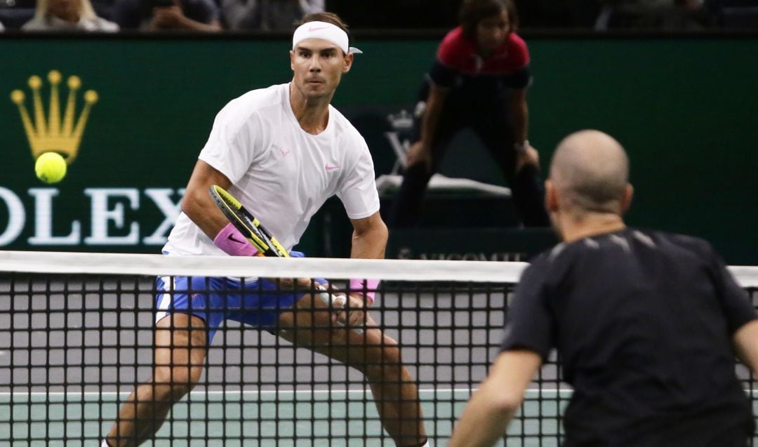 Rafa Nadal, en el Masters 1.000 de París