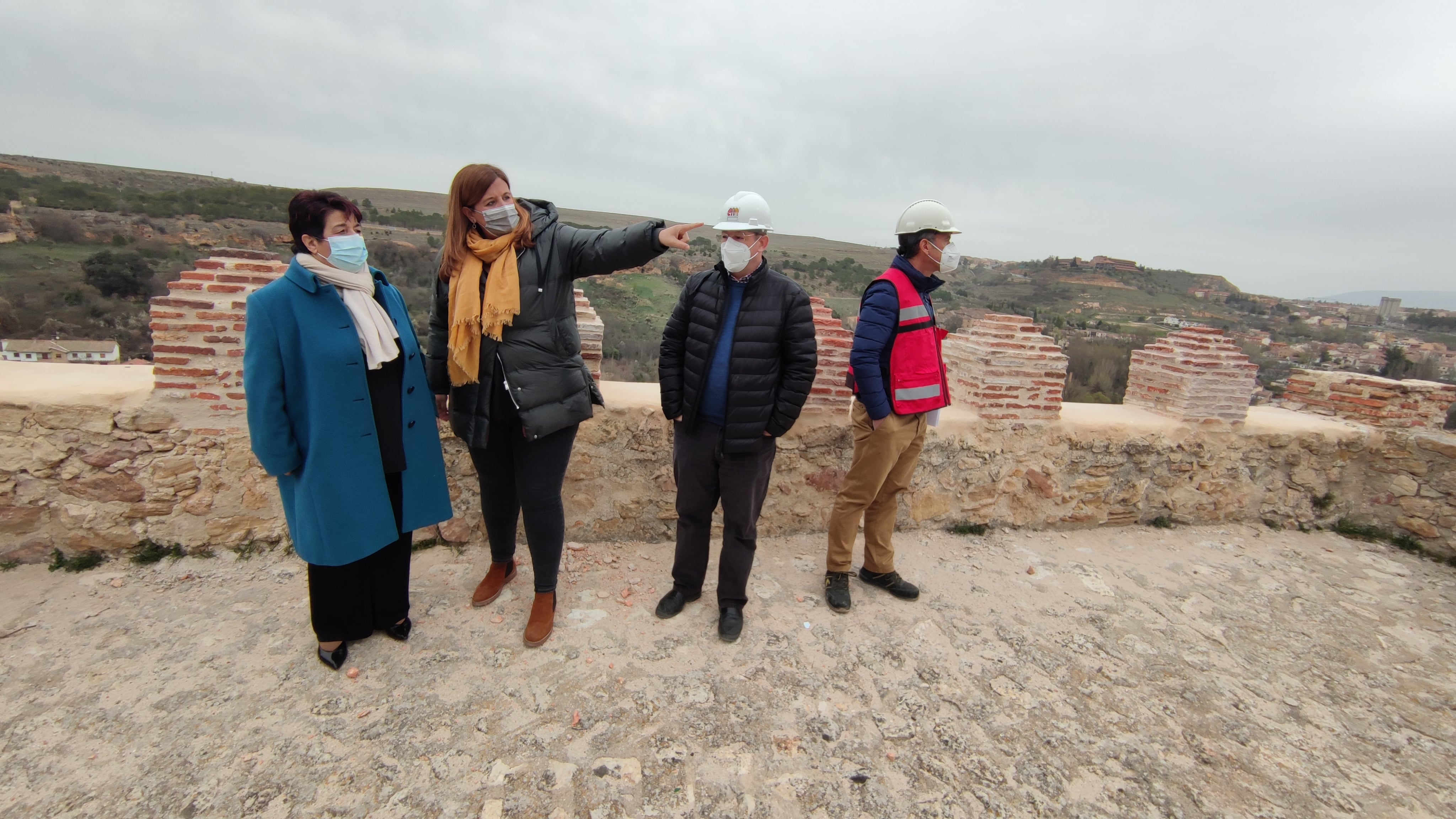 Visita obra de la muralla de Segovia