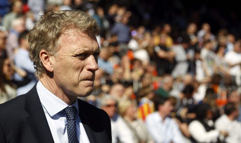 GRA105 VALENCIA, 01/03/2015.- El entrenador de la Real Sociedad, David Moyes, durante el partido de la vigesimoquinta jornada de liga que el Valencia y la Real Sociedad, están disputando cen el estadio de Mestalla. EFE/Kai Försterling