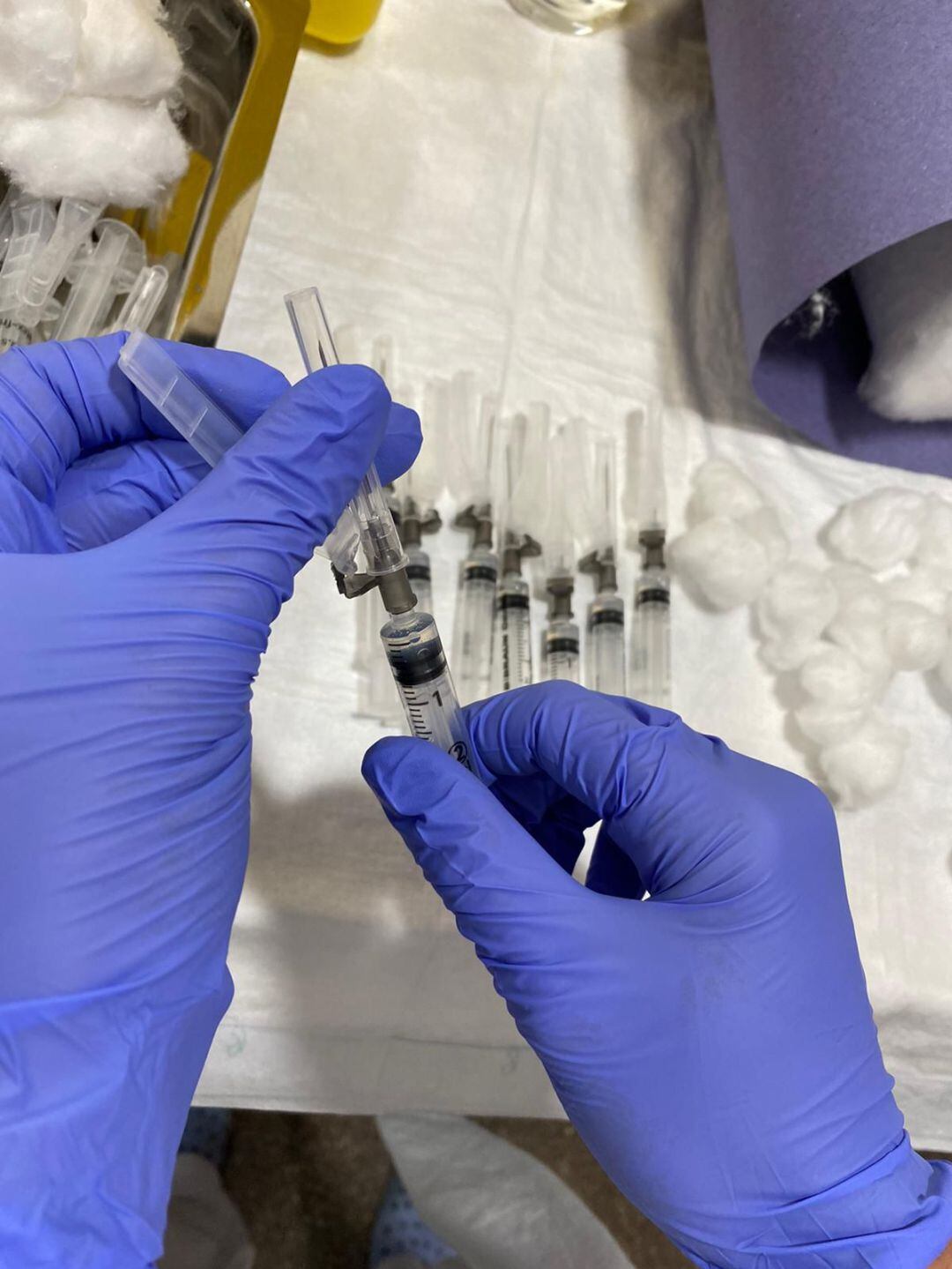 Preparativos para la vacunación