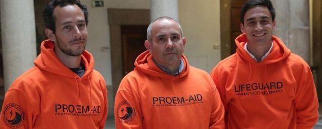 Julio Latorre, Manuel Blanco y José Enrique Rodríguez