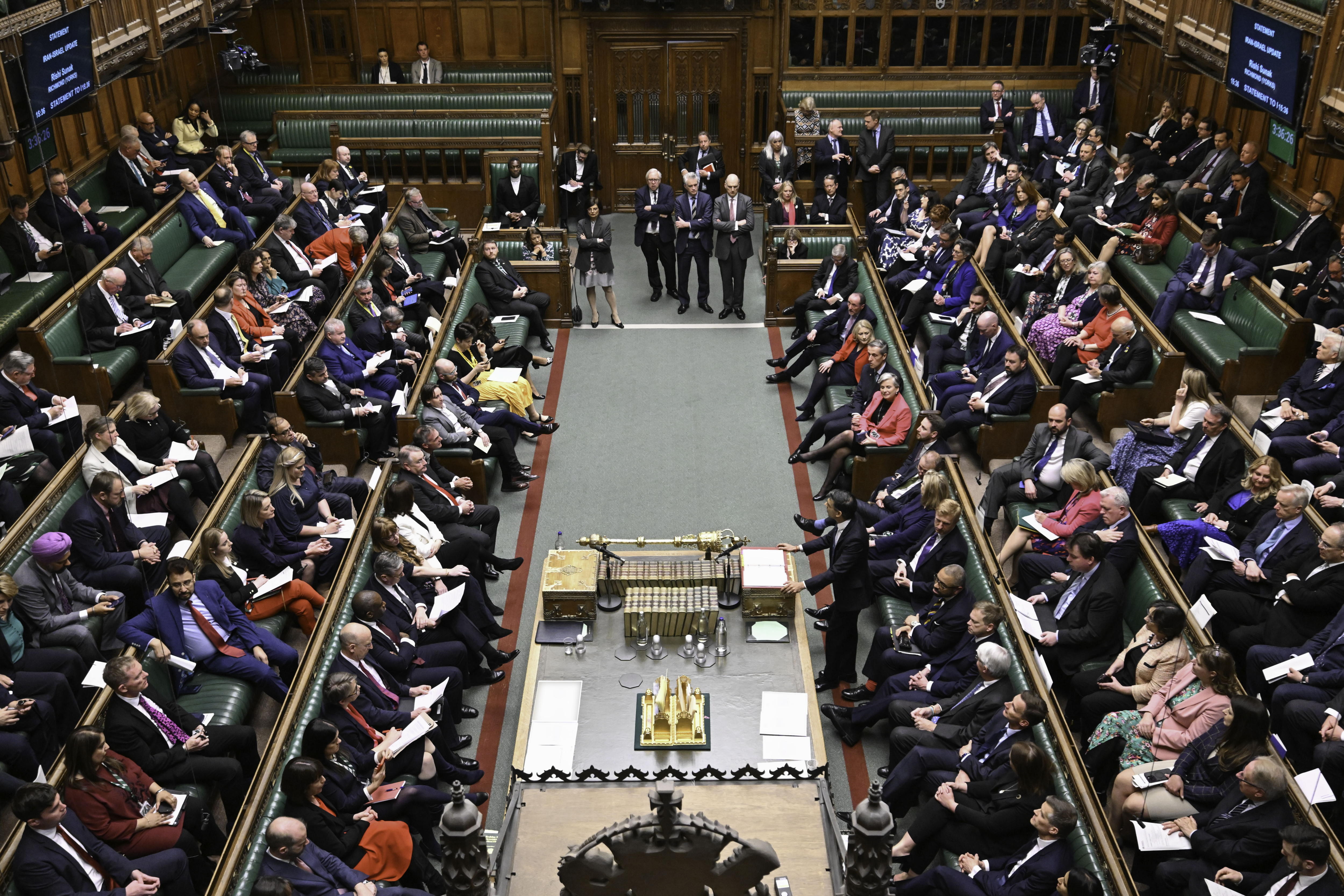 Vista del parlamento británico en Londres.