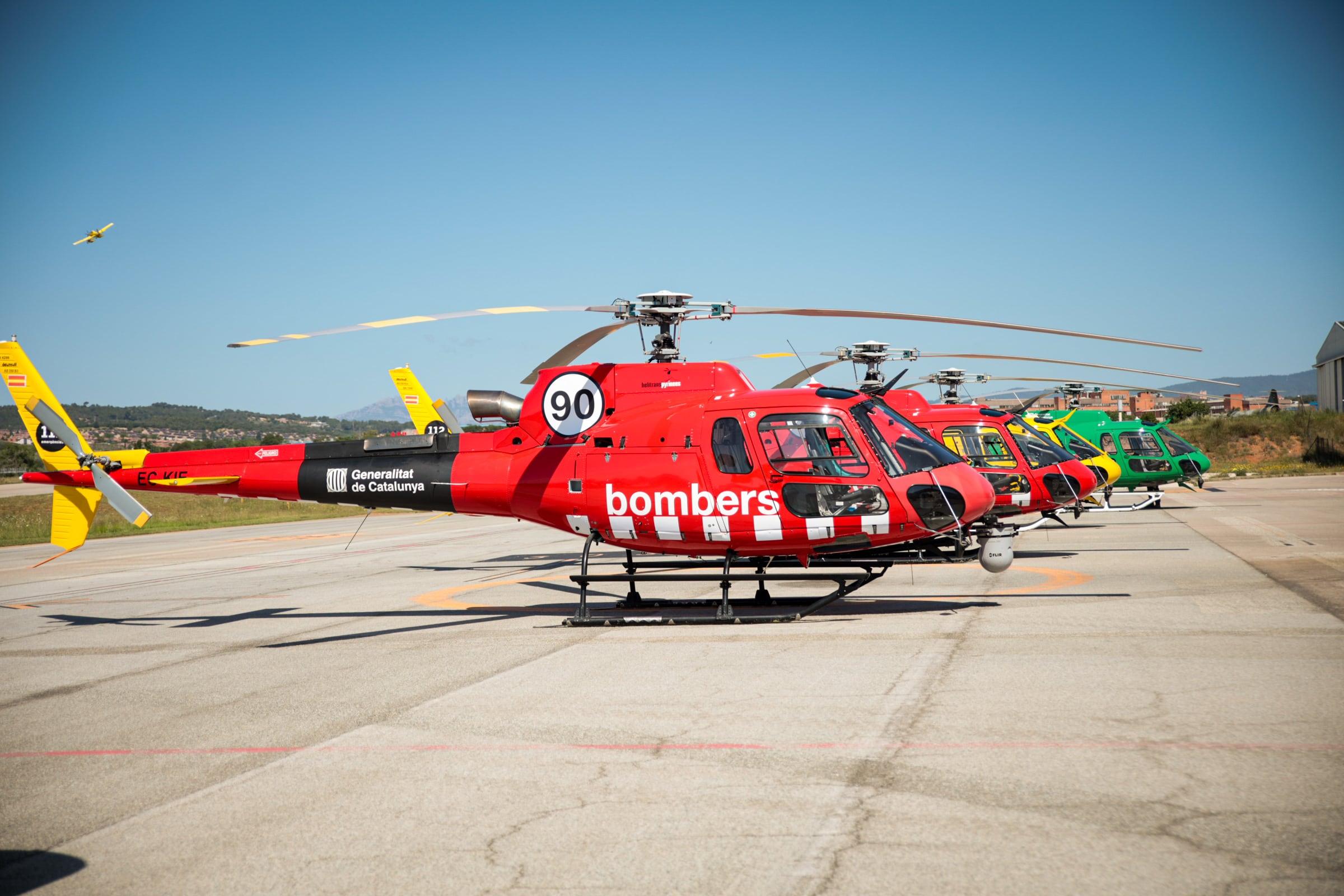 Helicòpter dels bombers de la Generalitat