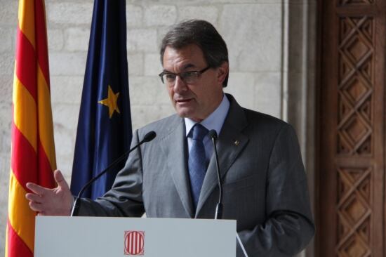Artur Mas compareix al Palau de la Generalitat