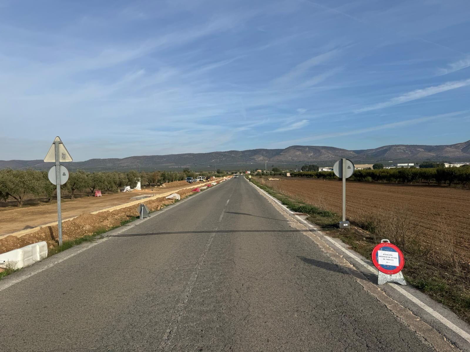 Medidores de tráfico instalados