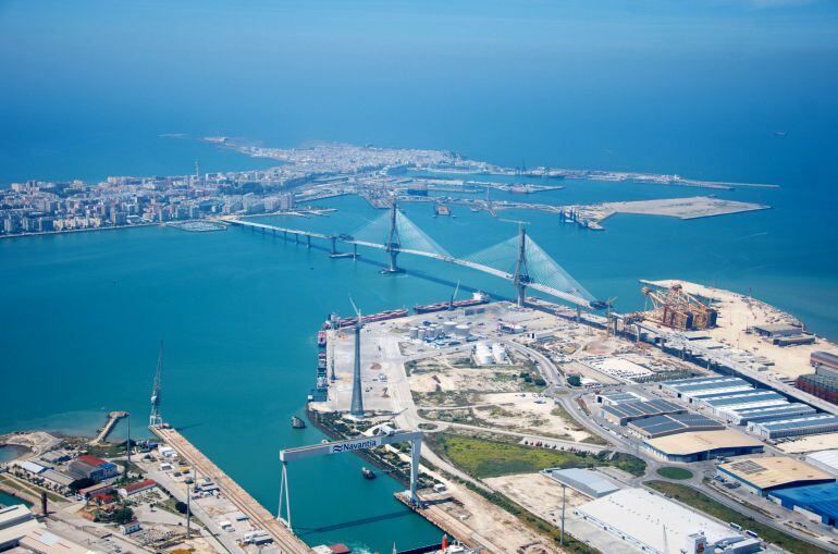 Imagen aérea del muelle de la Cabezuela