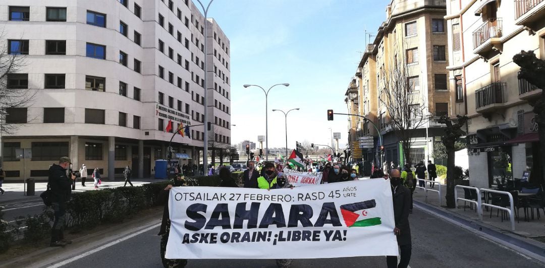 Manifestación de apoyo al Sáhara