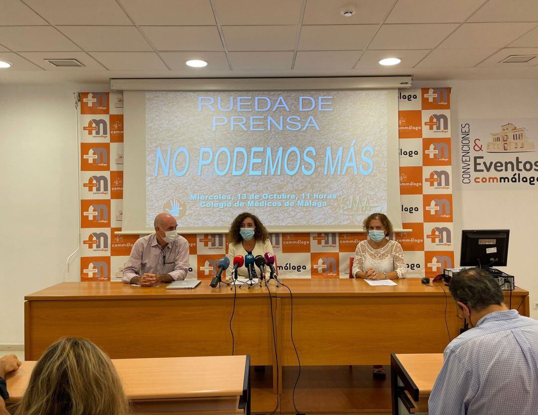El Colegio de Médicos de Málaga, el Sindicato Médico y la plataforma Basta Ya reclamar la reforma de la Atención Primaria y advertir de las carencias (Octubre 2021)