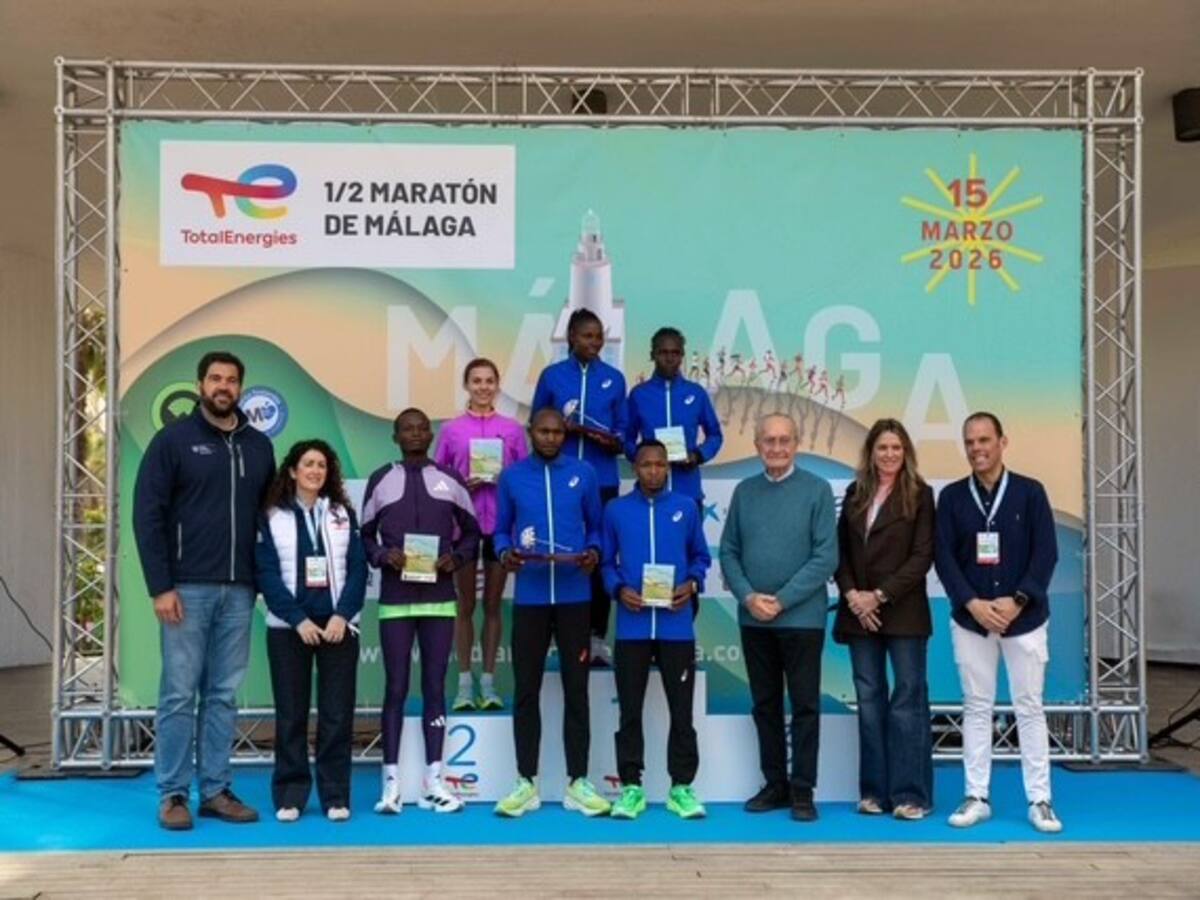 Los atletas Vincent Kipkorir y Esther Chebet ganadores del TotalEnergies Medio Maratón