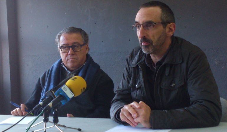 Lluís Graells (dreta), el coordinador del Giny, acompanyat del regidor de cultura de Reus, Joaquim Sorio.