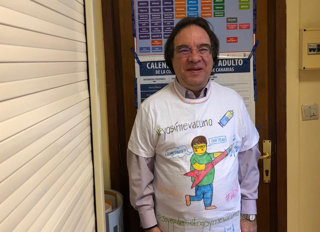 Amos García Rojas es presidente de la Sociedad Española de Vacunología y Jefe de Epidemiología del Servicio Canario de la Salud