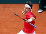 David Ferrer celebra la victoria de España en la eliminatoria de Copa Davis ante Alemania.