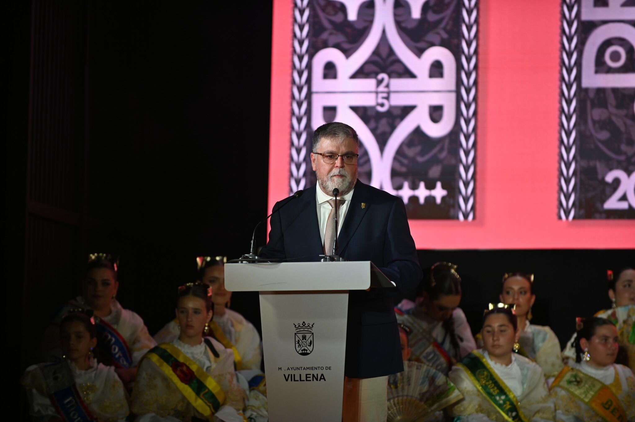 El alcalde, durante su discurso