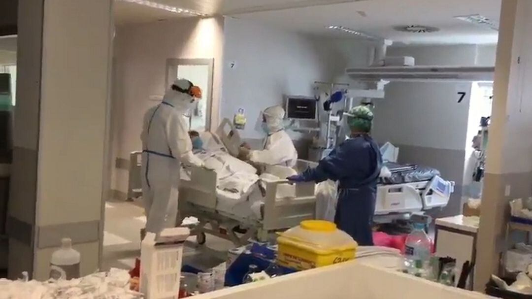 Unidad de Cuidados Intensivos en el hospital de Gandia