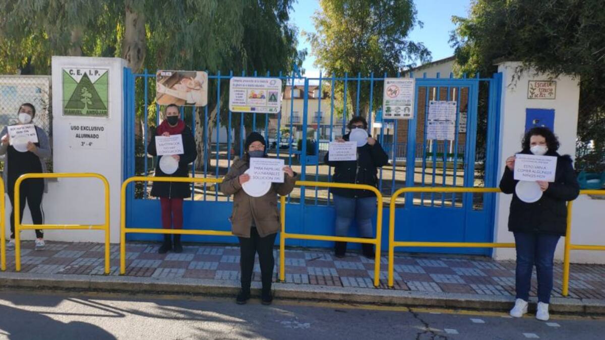 CCOO y FAMPA 'Los Olivos' convocan una concentración por la situación de los comedores escolares