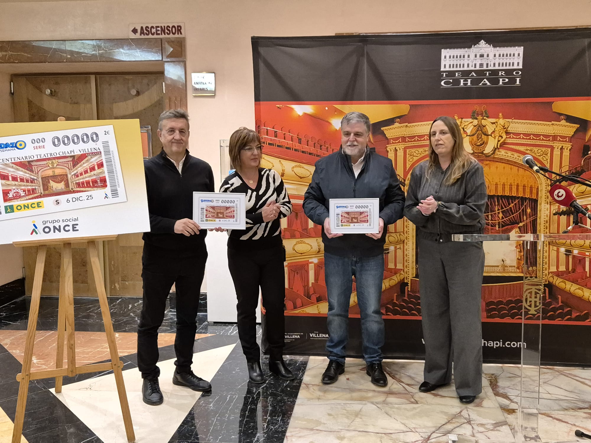 Presentación del cupón de la ONCE