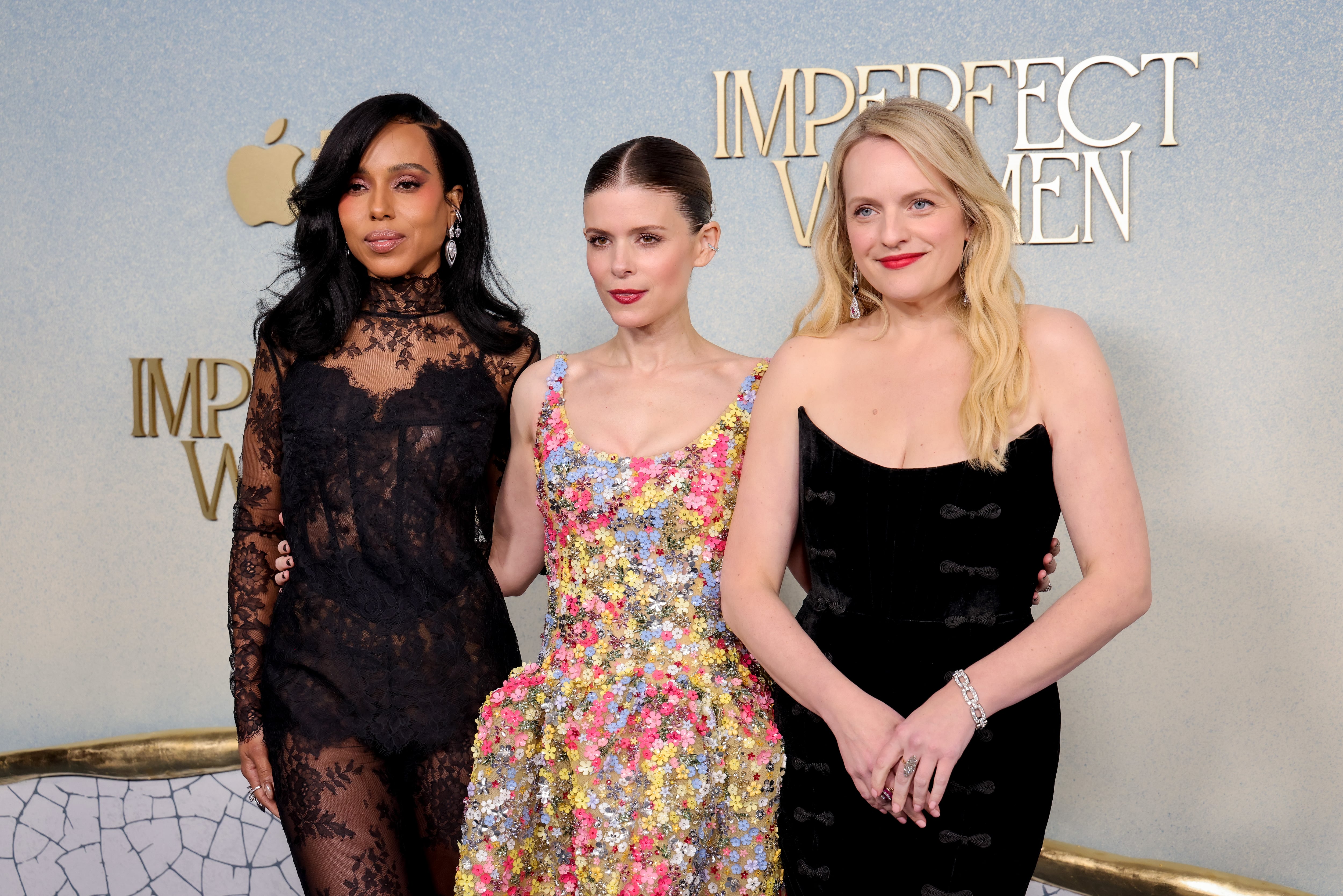 Kerry Washington, Kate Mara y Elisabeth Moss, protagonistas de 'Mujeres imperfectas' (Photo by Julian Hamilton/FilmMagic)