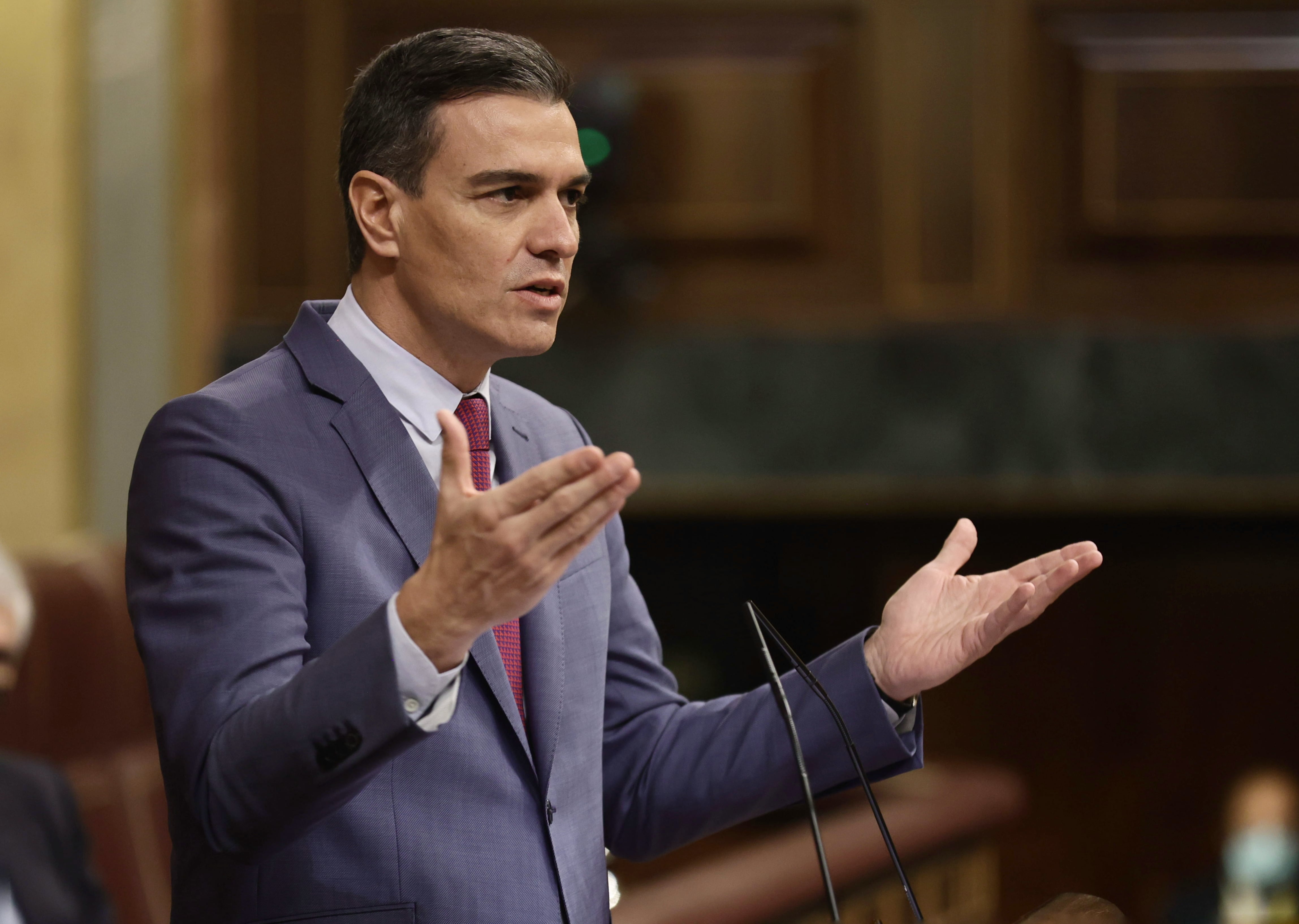 Pedro Sánchez, en una sesión plenaria en el Congreso de los Diputados.