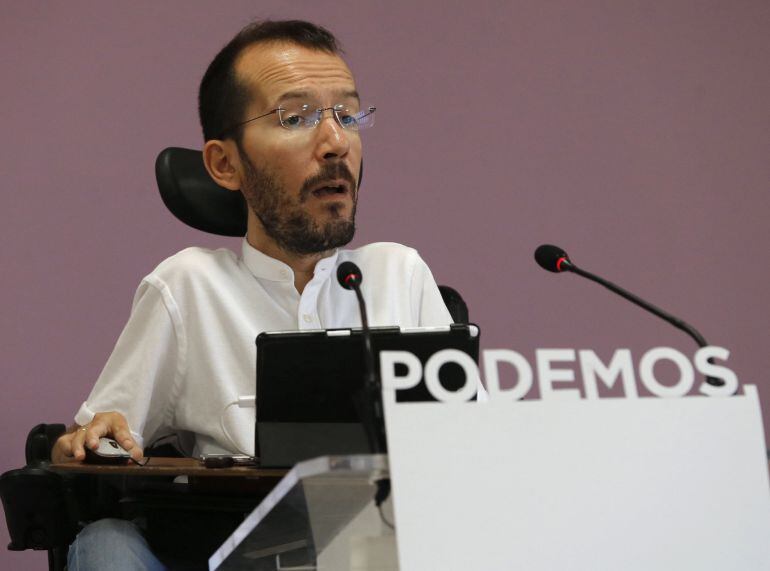 El secretario de Organización de Podemos, Pablo Echenique.