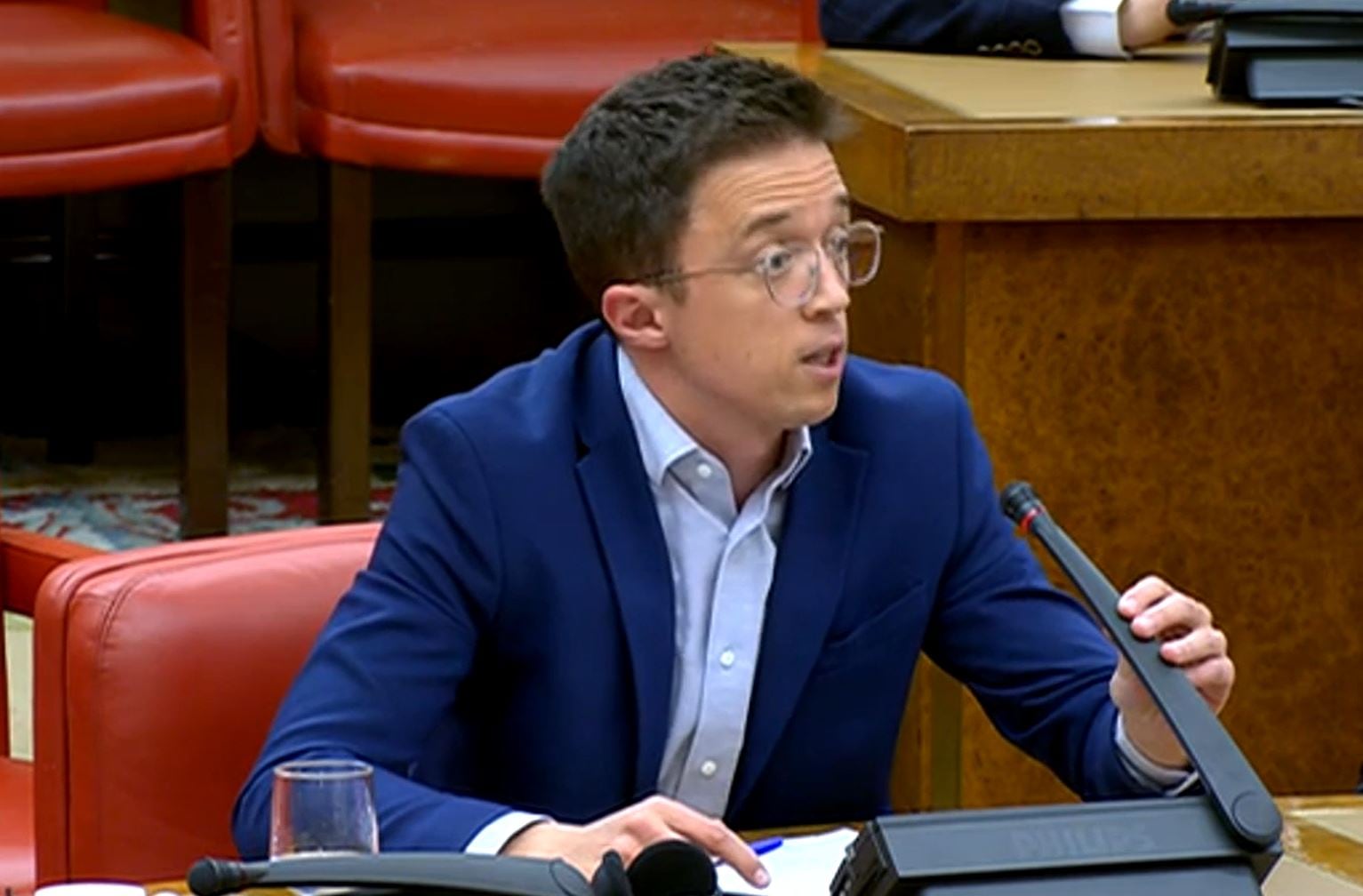 El exportavoz parlamentario de Sumar, Íñigo Errejón, que ha presentado su dimisión y deja la política.