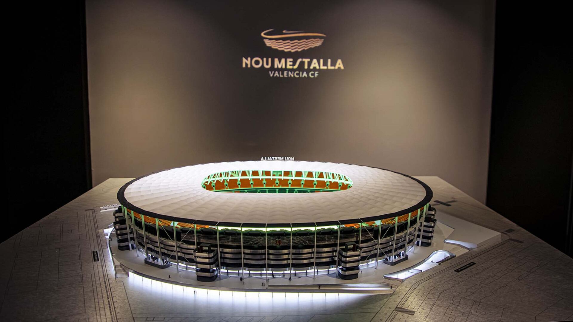 Recreación a escala del Nou Mestalla