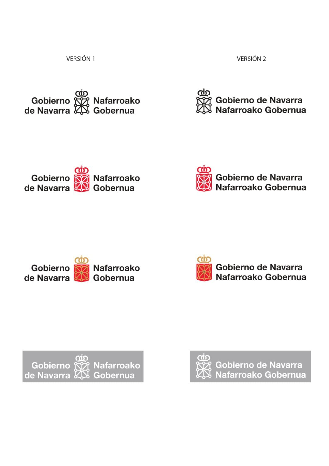 Nuevos logos del Gobierno de Navarra