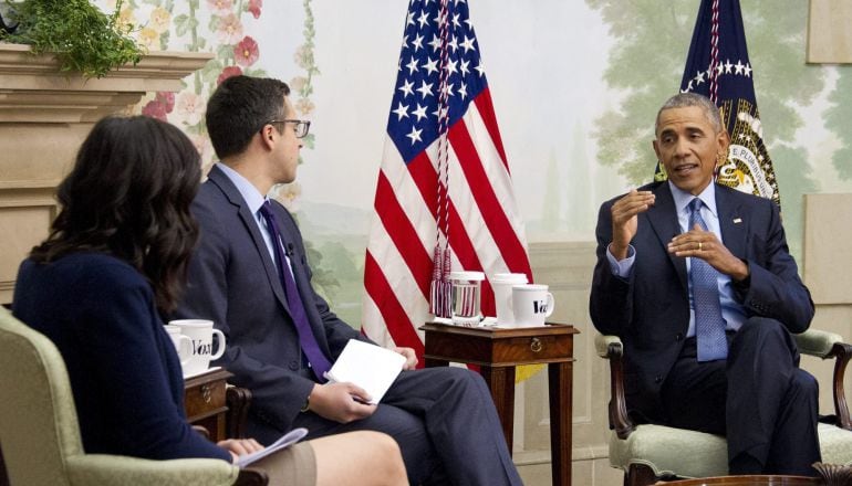 Barack Obama durante una entrevista en la Casa Blanca.