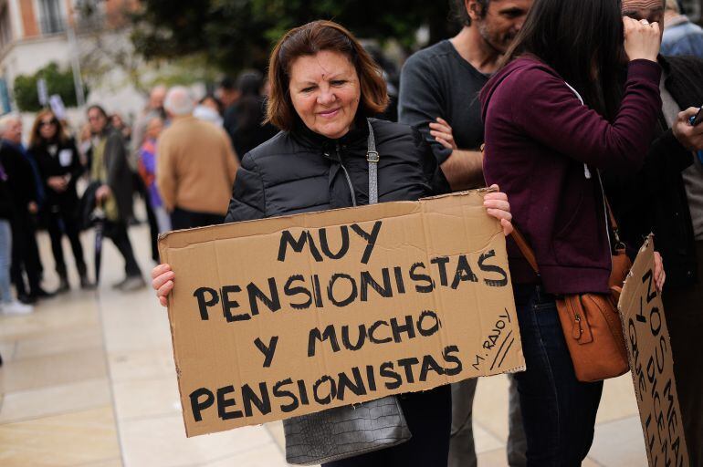 Imagen de una de las manifestaciones en defensa de las pensiones