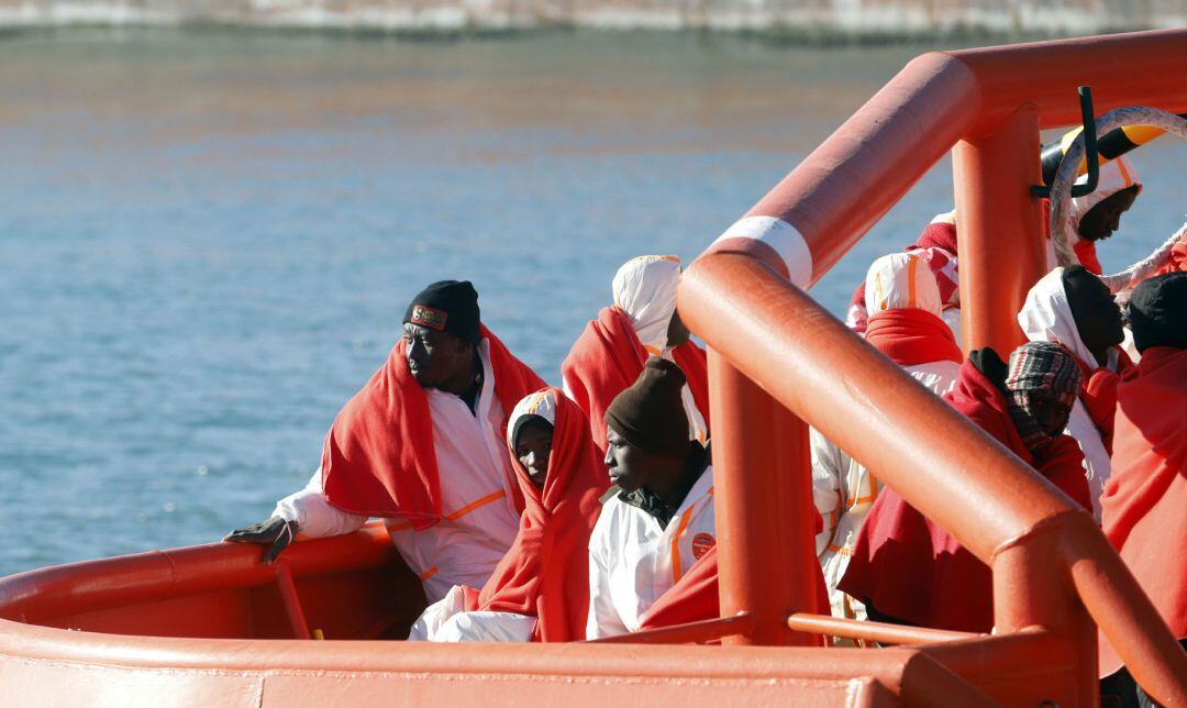 Imatge d&#039;arxiu de persones migrants sol·licitants d&#039;asil.