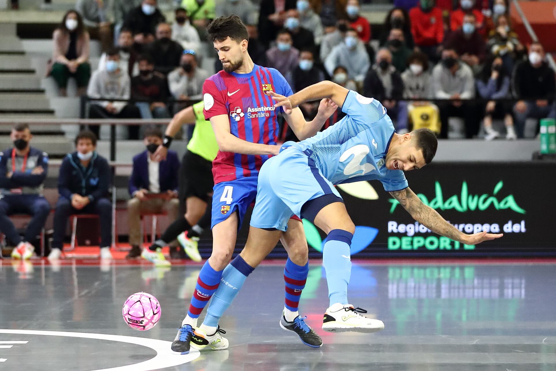 Partido de Supercopa entre Barça e Inter disputado en Jerez i