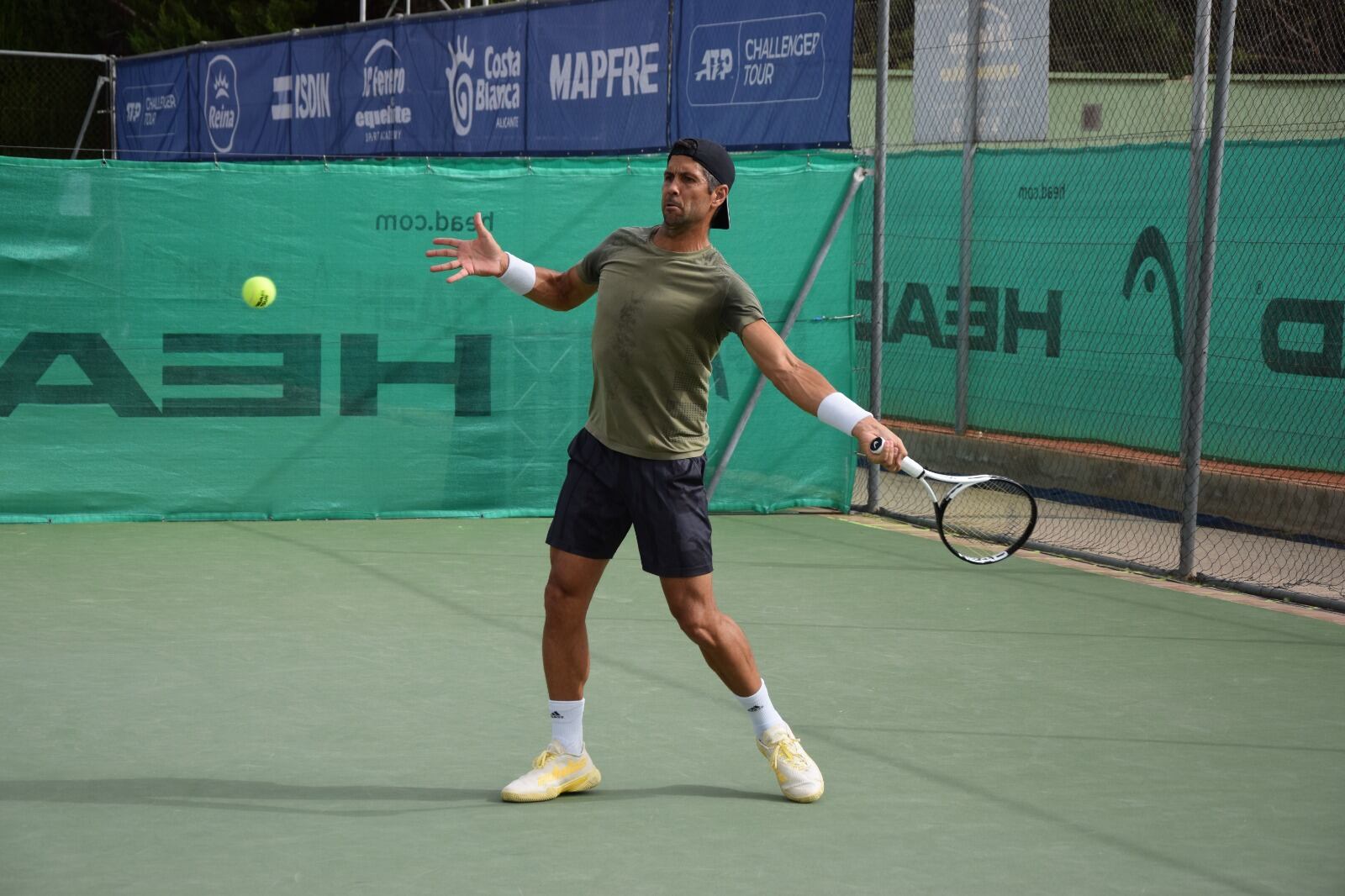 Fernando Verdasco, entrenando