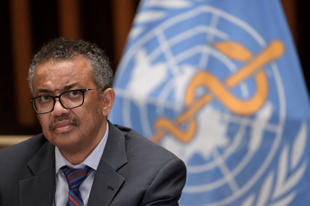 El director de la OMS, Tedros Adhanom Ghebreyesus