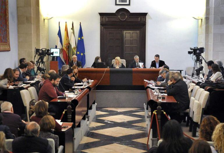 Imagen de un pleno en el Ayuntamiento de Jerez 