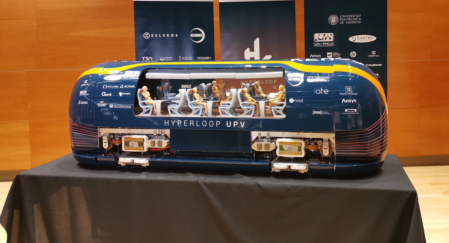 Estudiantes de la UPV presentan su vehículo Hyperloop más ambicioso