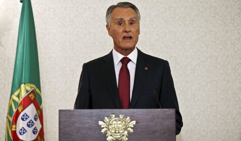 El presidente de Portugal, Aníbal Cavaco Silva se dirige al país.