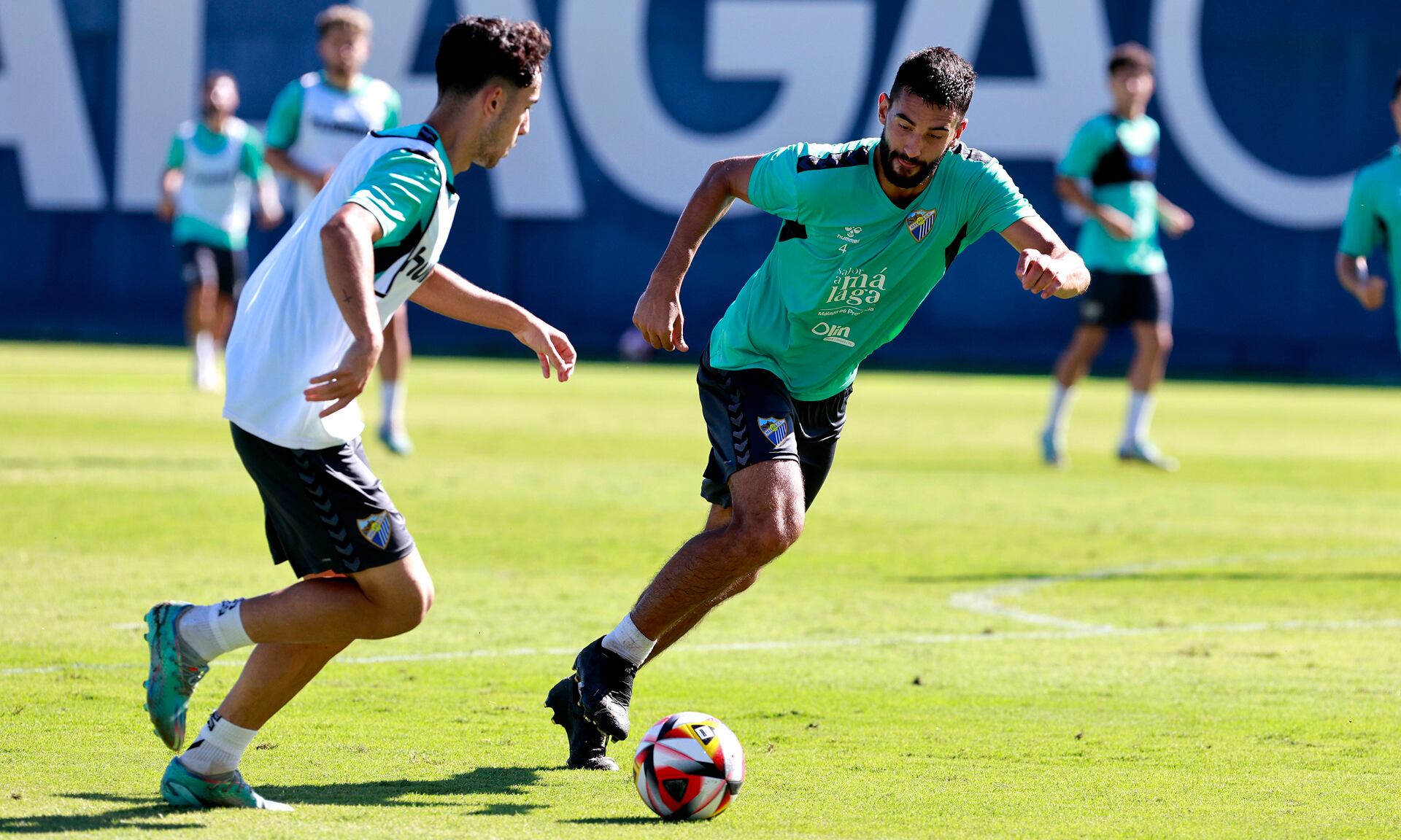 Entrenamiento del Málaga en el anexo