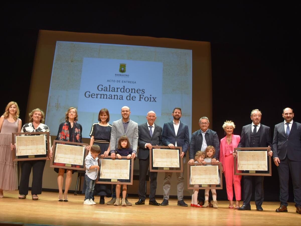 Los galardones Germana de Foix 2022 vuelven a premiar la labor de las empresas locales en Barbastro