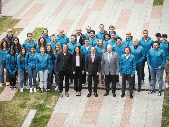 La rebuda del Govern a part de la delegació andorrana per als Jocs dels Petits Estats de Malta 2023.