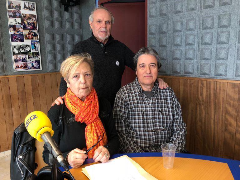 Pilar Lacalle, Francisco Sánchez-Alarcos y Juan García