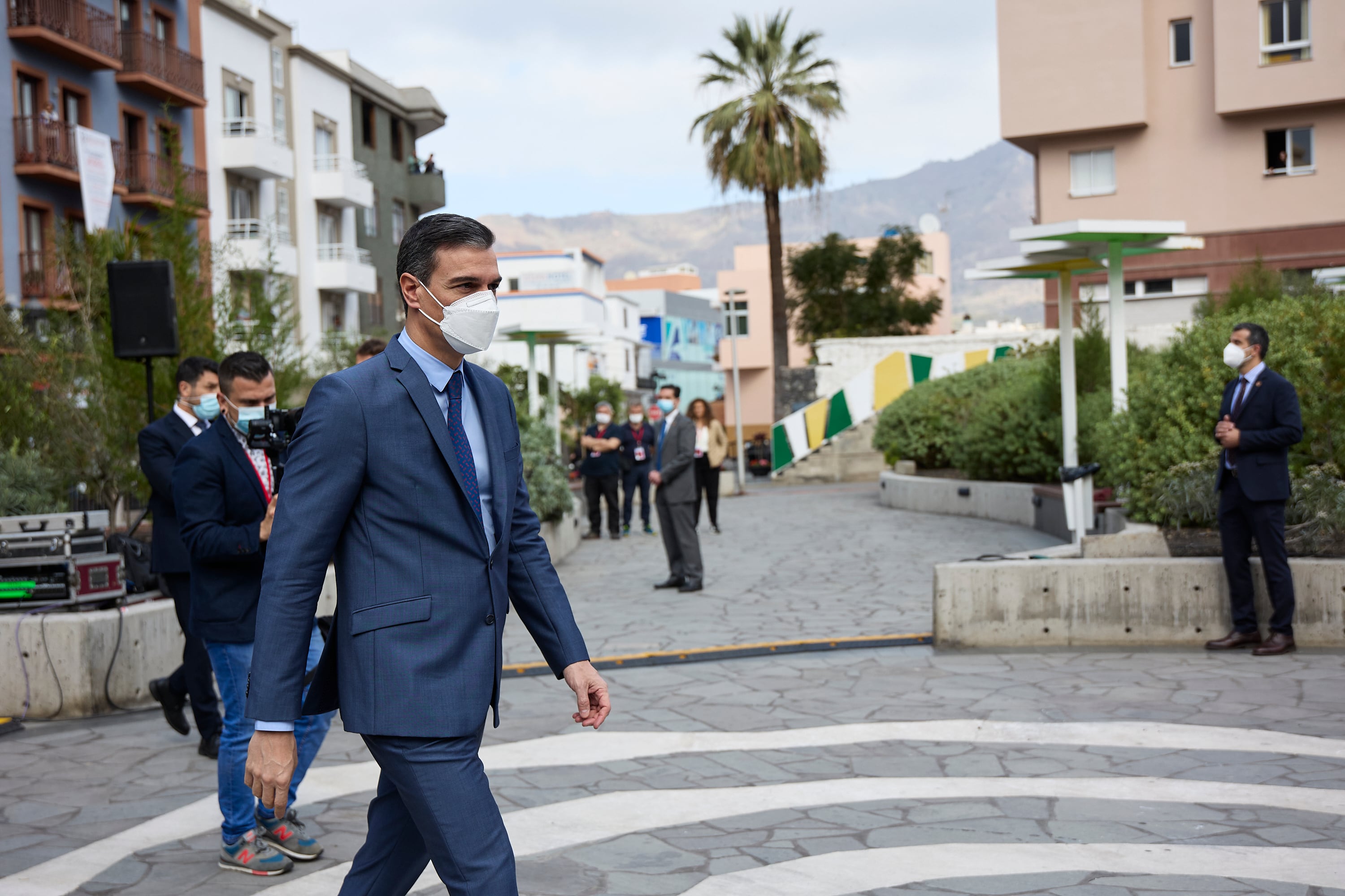 Pedro Sánchez en la Conferencia de Presidentes, en La Palma