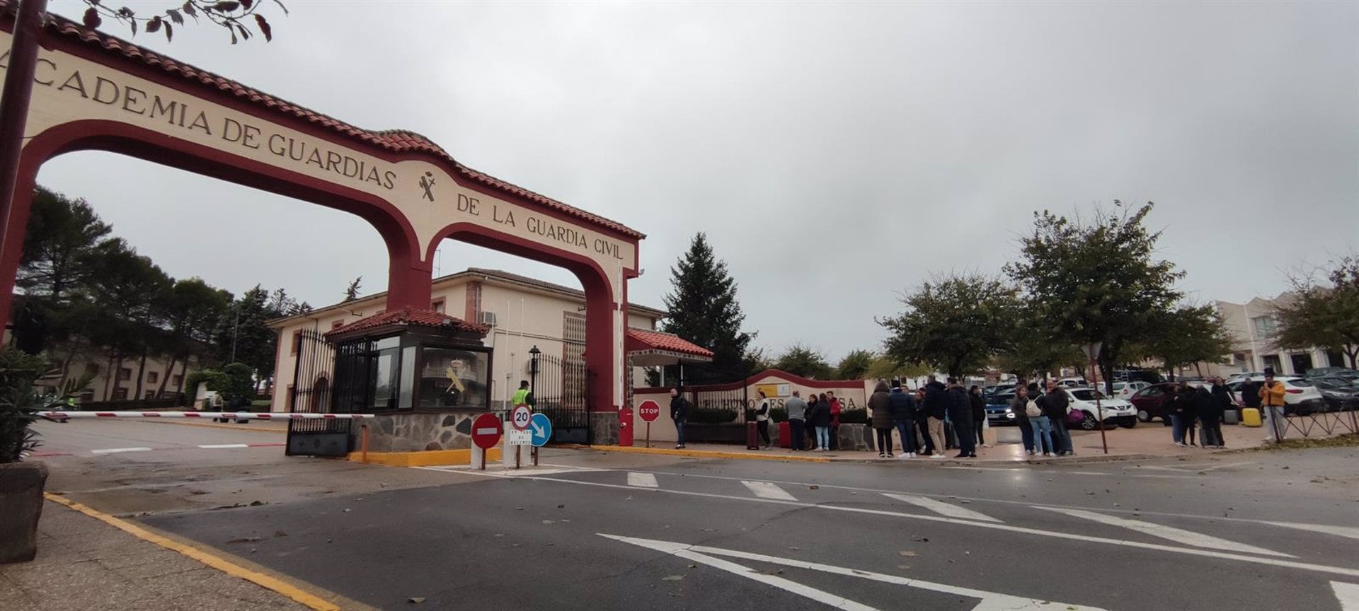 Llegada de alumnos a la Academia de la Guardia Civil de Baeza