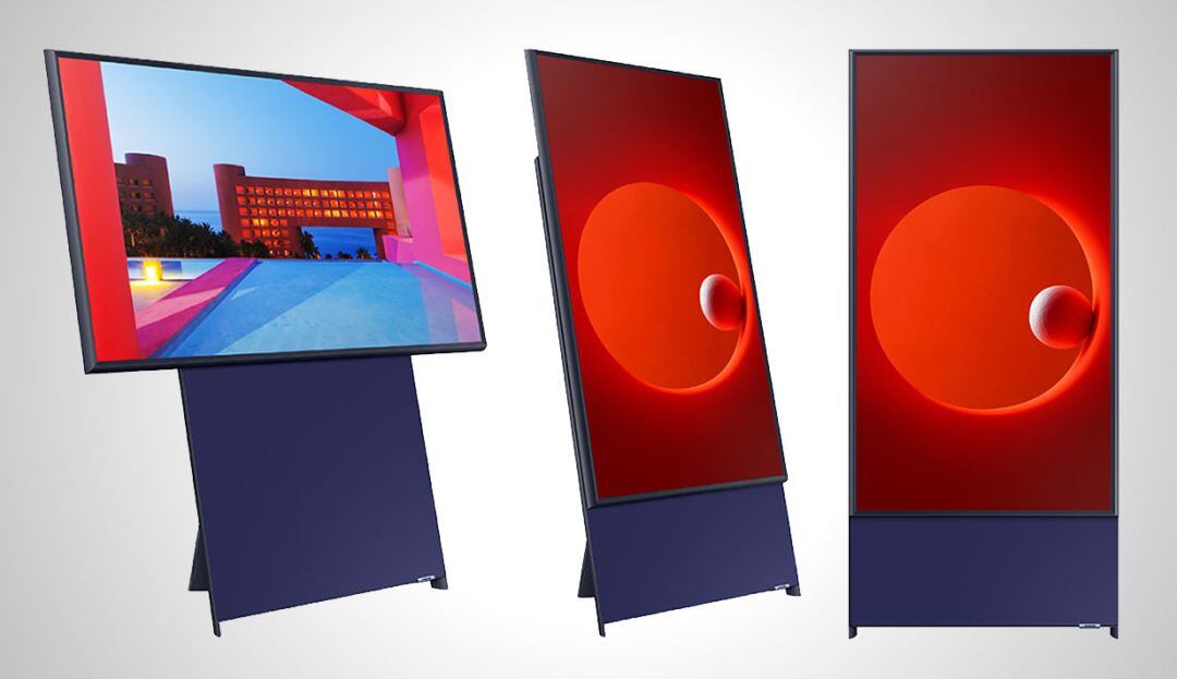 Samsung presenta su primer televisor vertical.